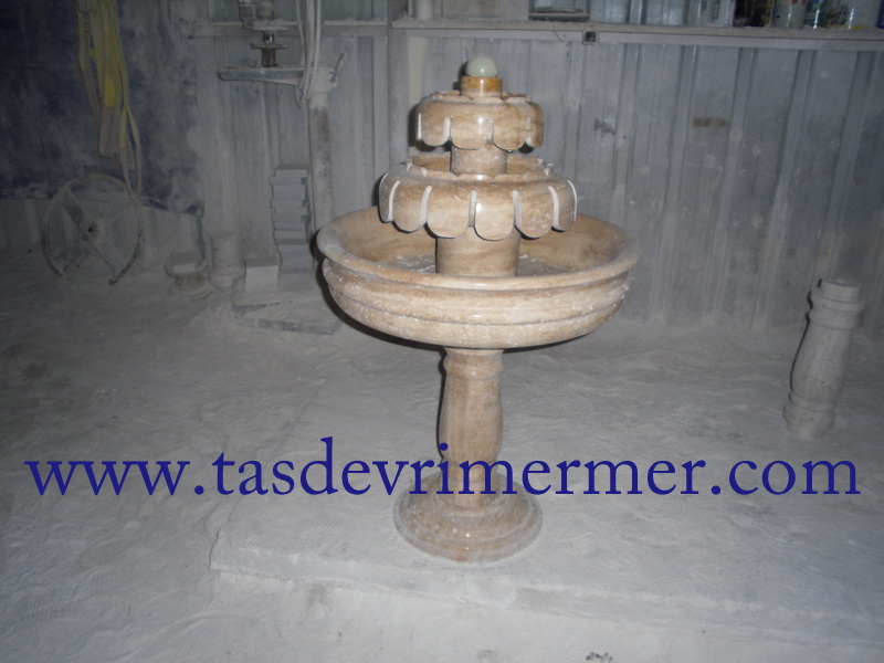 Mermer Fıskıye Traverten Salon Fıskıyesi